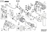 Bosch 3 601 B18 172 GSB 1600 RE Percussion Drill 230 V / GB Spare Parts GSB1600RE
